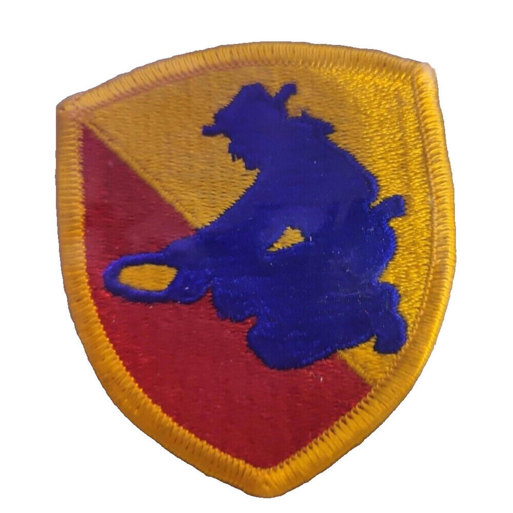 Vintage US‎ Army 1st Cavalry Division Subdued Mineman Patch Red Yellow Blue